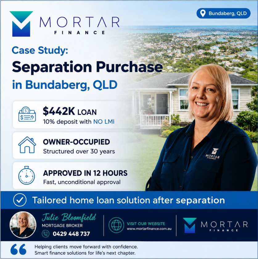 Separation loan purchase of property Bundaberg