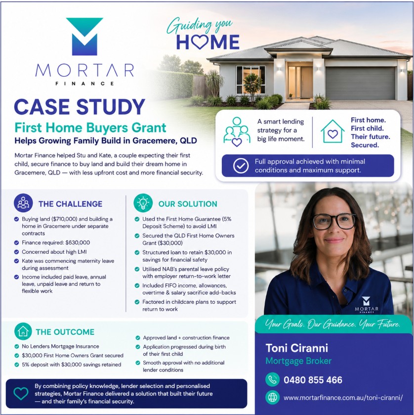 First home buyers loan Gracemere QLD